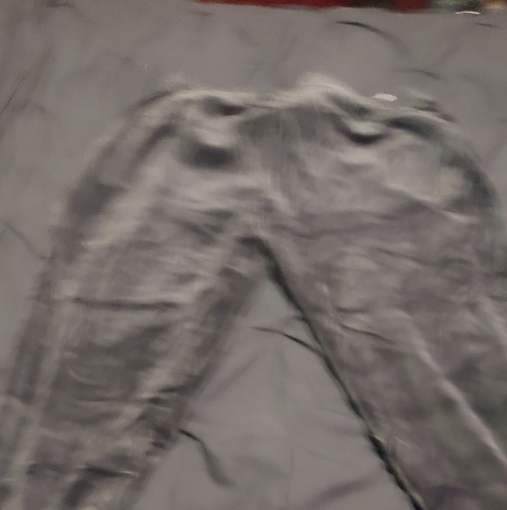 Black Puma velour sweatpants